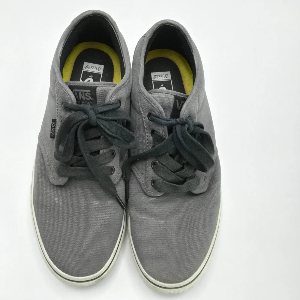 Vans Gray Low-Top Canvas Sneakers